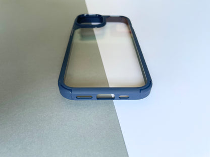 iPhone 15 Series Blue Anti Yellowing Back Cover