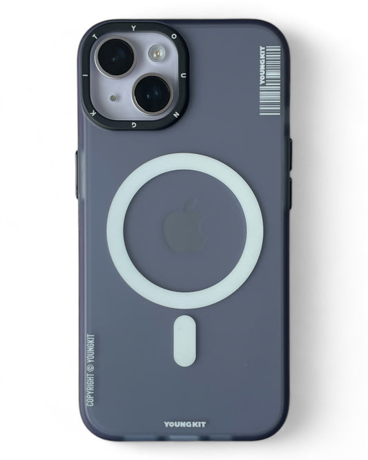 Youngkit iPhone 14 Jane Sand Series Cover Grey