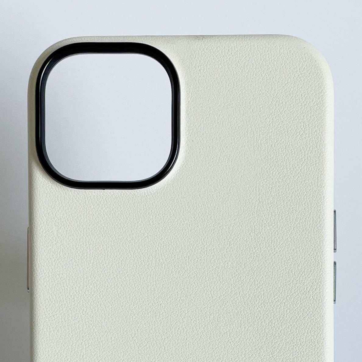 iPhone 14 Leather Case Milky White